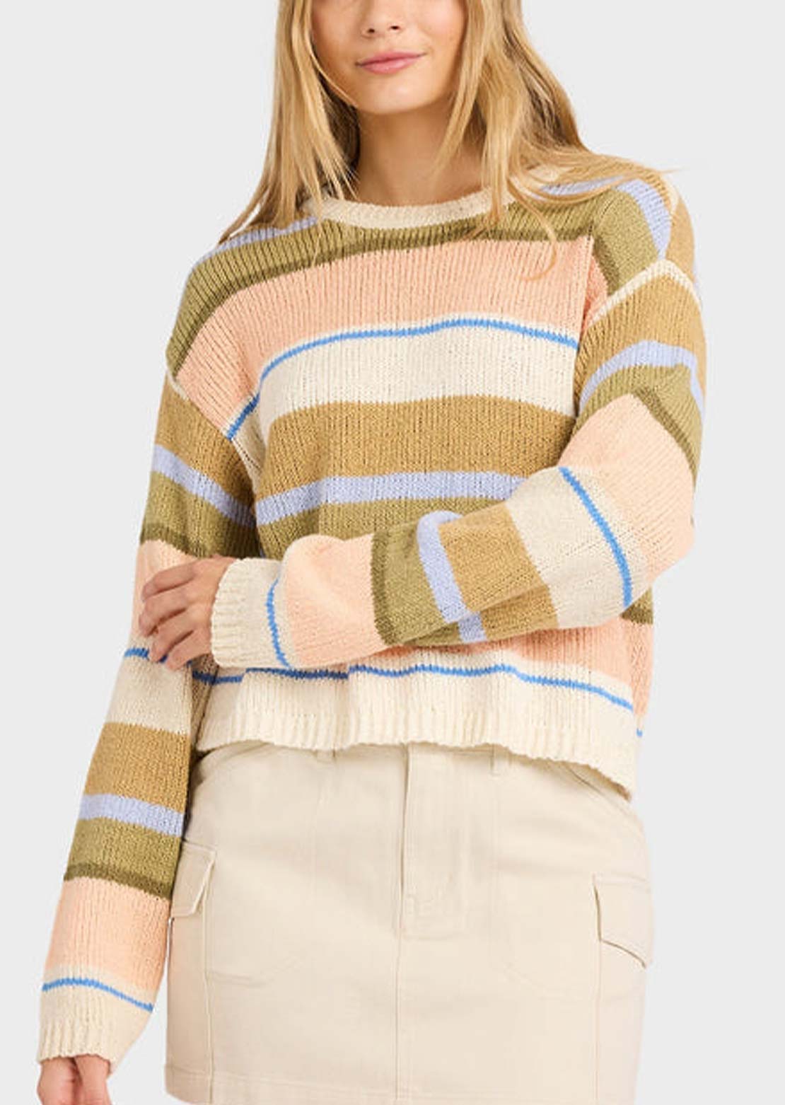 Billabong Women's Bright Sol Sweater Light Peach