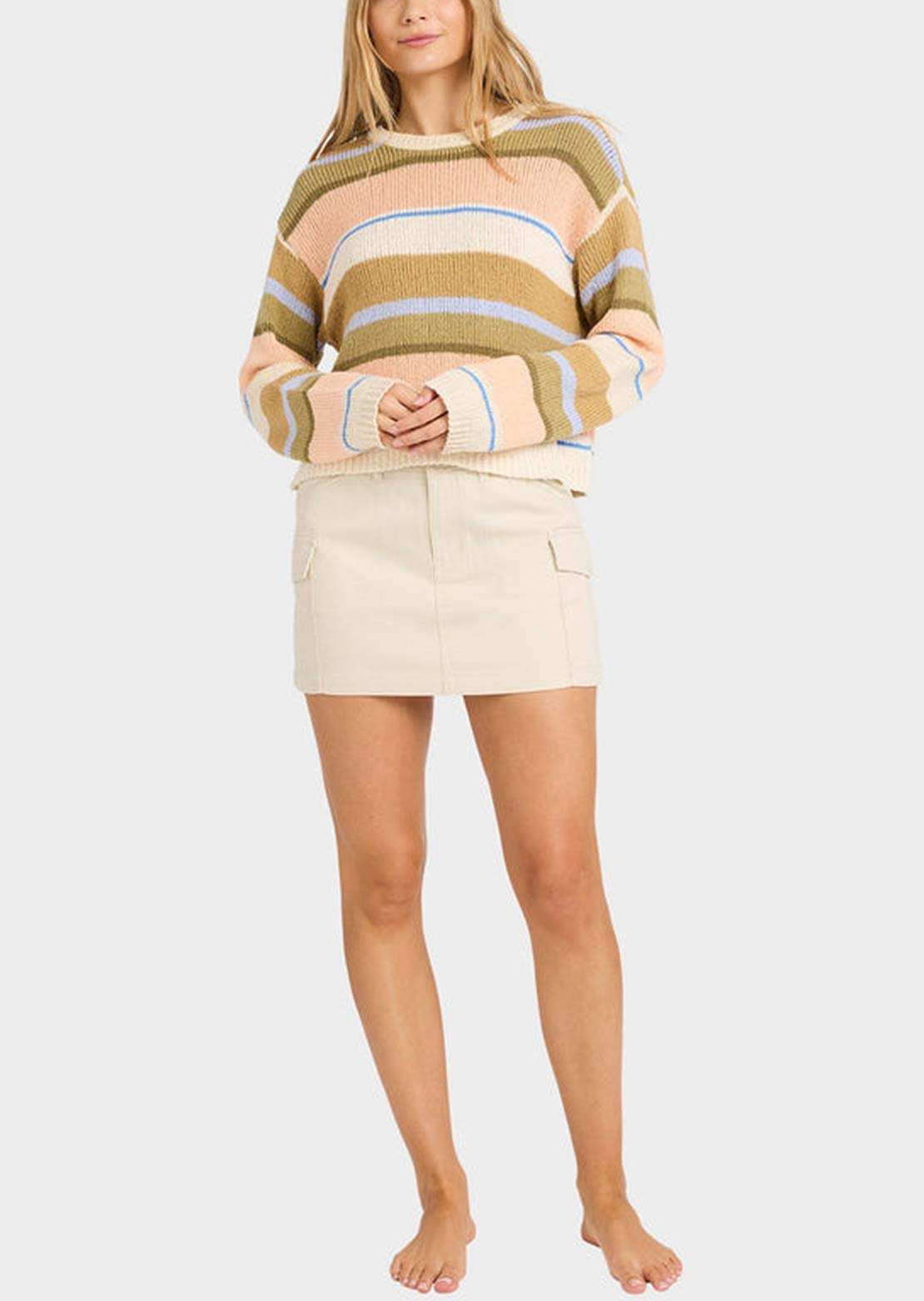 Billabong Women's Bright Sol Sweater Light Peach