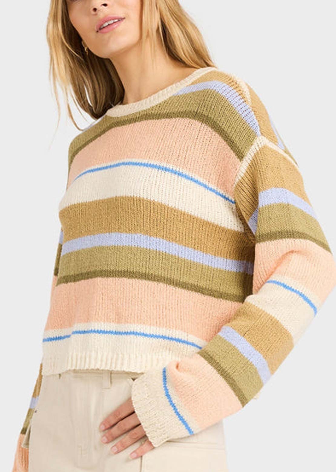 Billabong Women's Bright Sol Sweater Light Peach