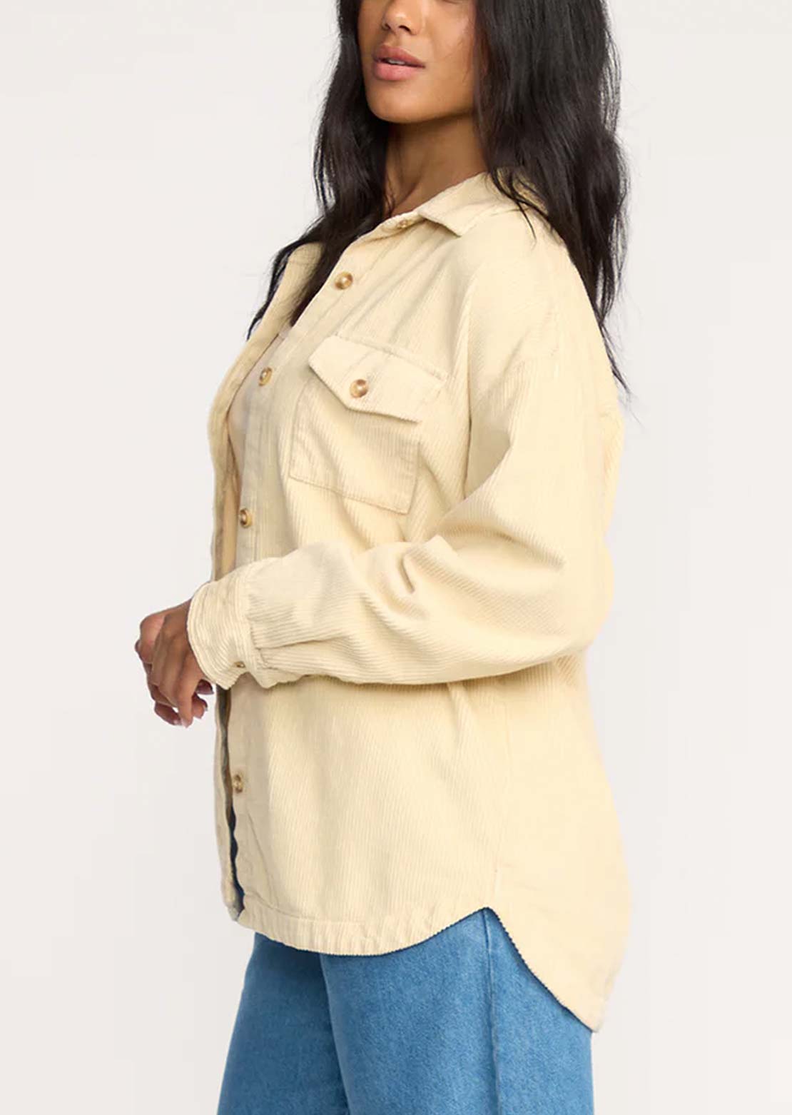 Billabong Women's Fadeaway Shacket Whitecap