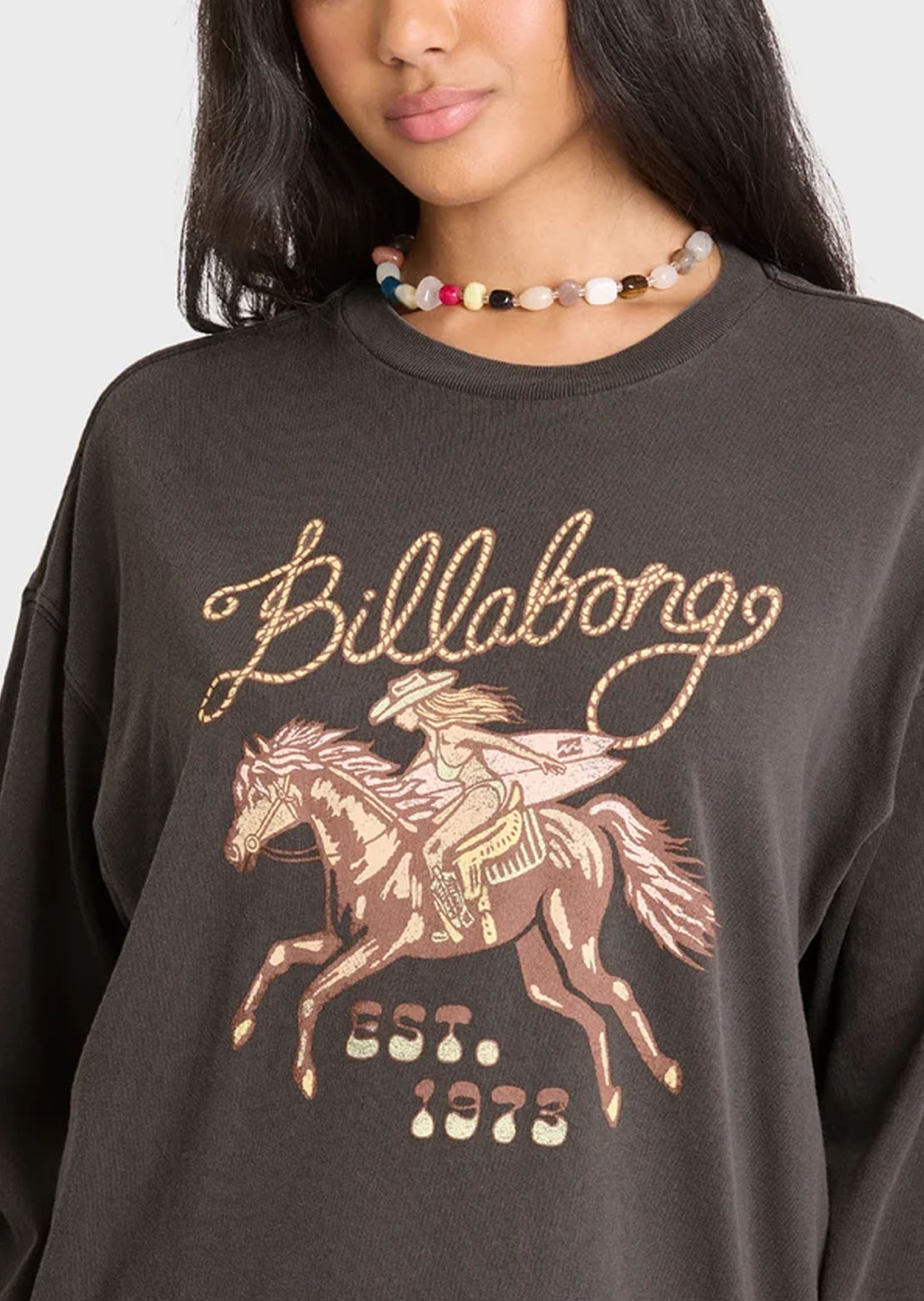 Billabong Women's Familiar Roads Long Sleeve Off Back