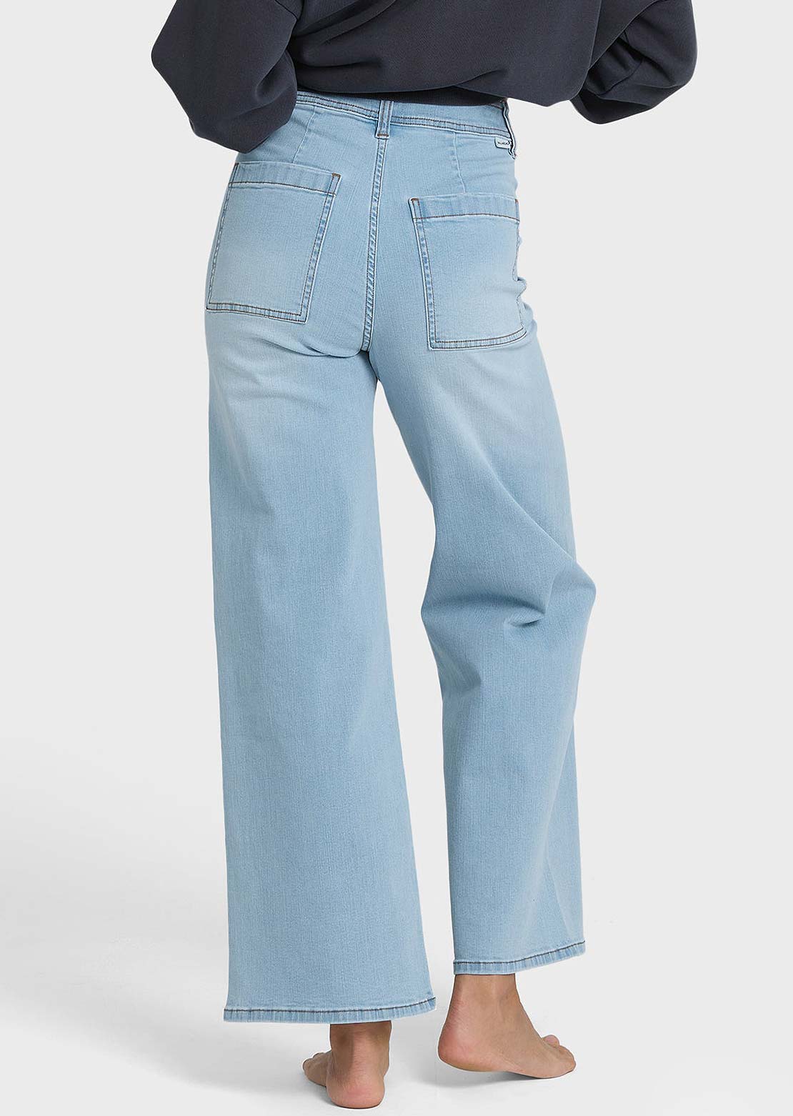 Billabong Women's Free Fall Indigo Denim Pants Surf Spray