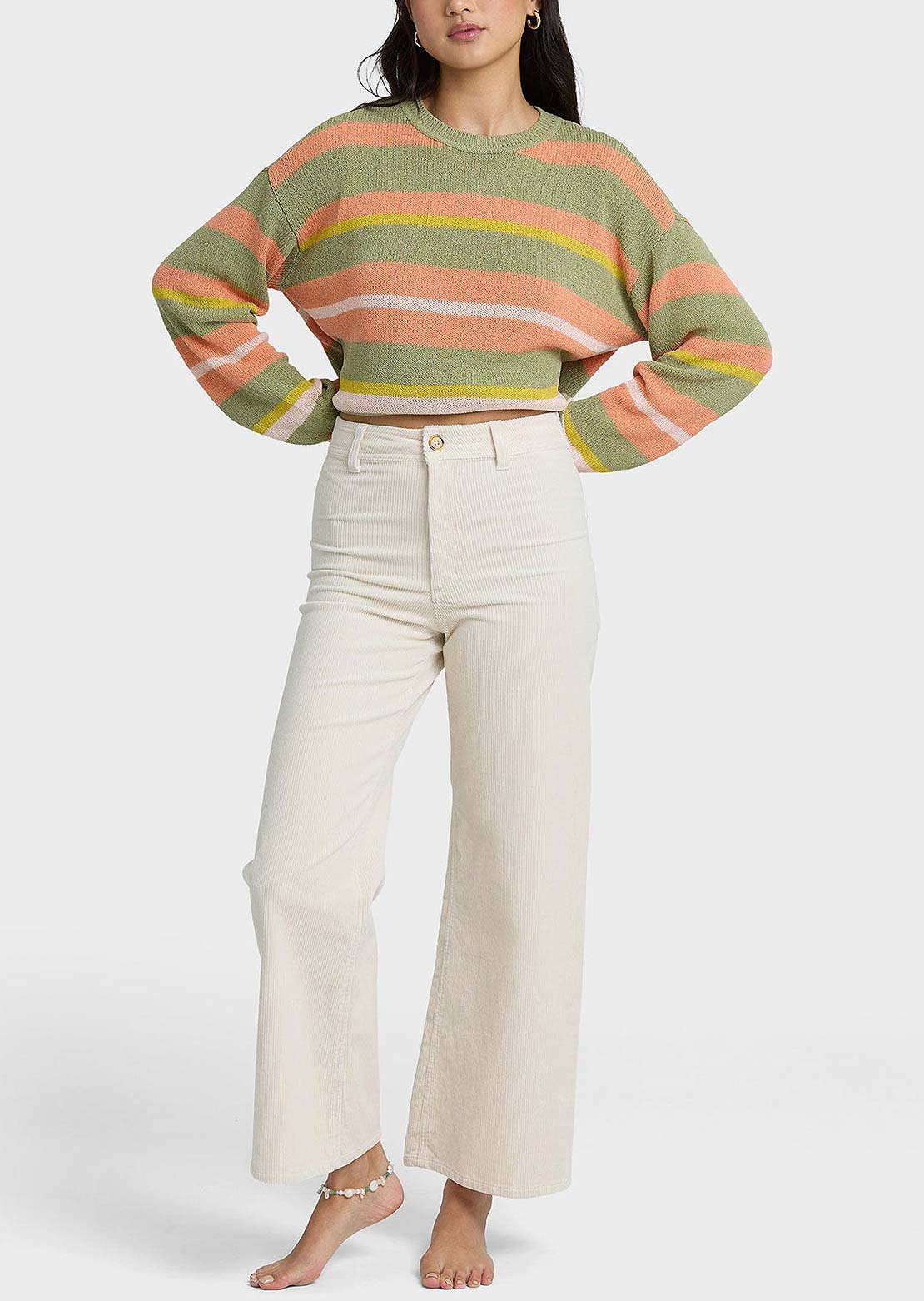 Billabong Women's Free Fall Twill Pants Sea Salt