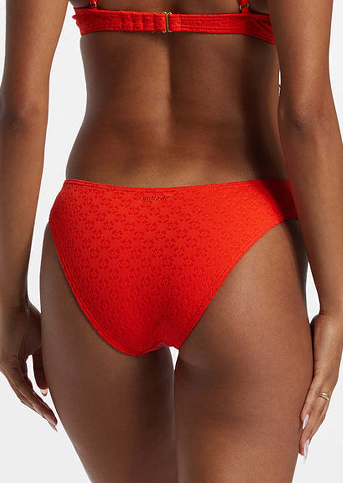 Billabong Women's Good Vibes Bondi Bikini Bottom Sunset Red