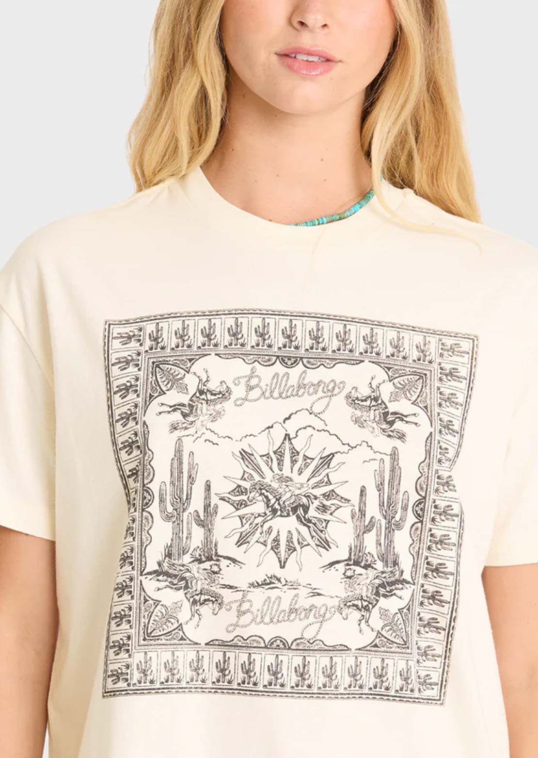 Billabong Women's Heading West T-Shirt White Cap