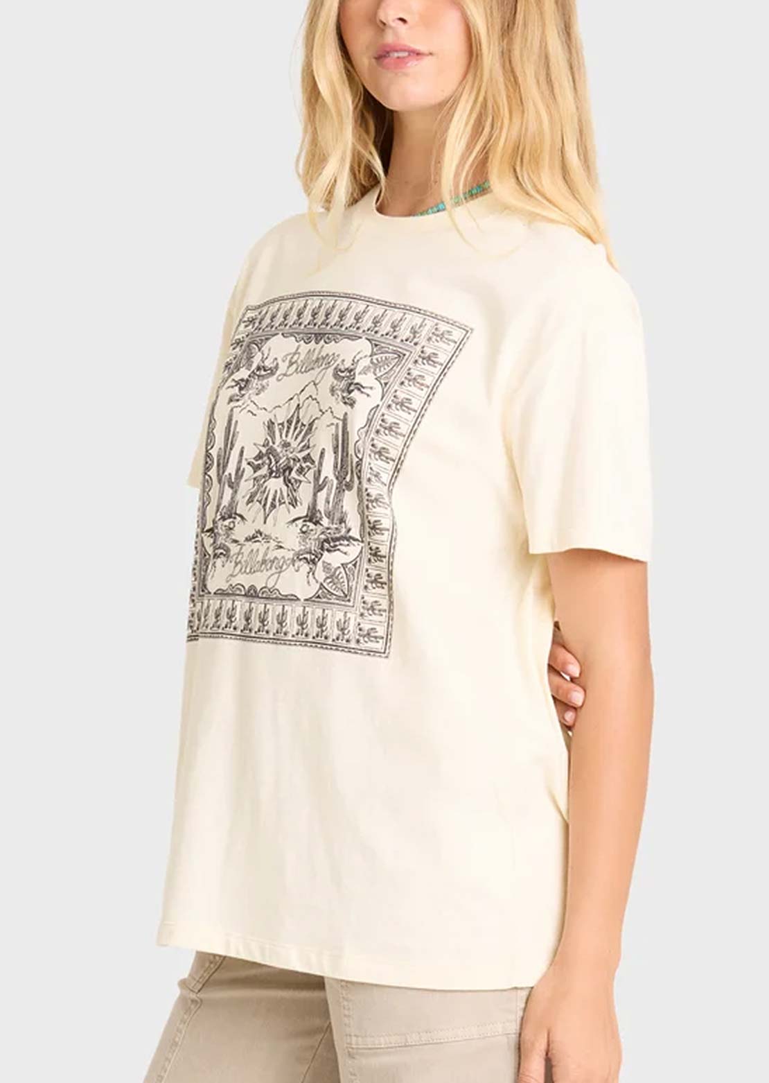 Billabong Women's Heading West T-Shirt White Cap