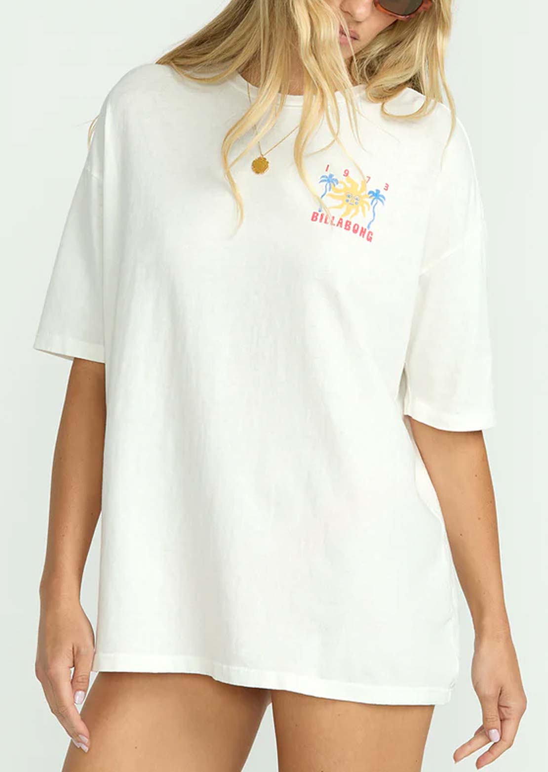 Billabong Women's Hot Haze T-Shirt Salt Crystal