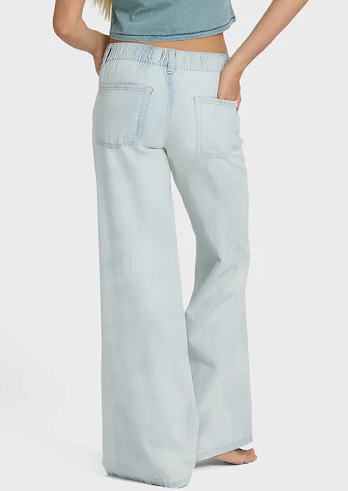 Billabong Women's Jade Saltwashed Elastic Pants Blue Mist