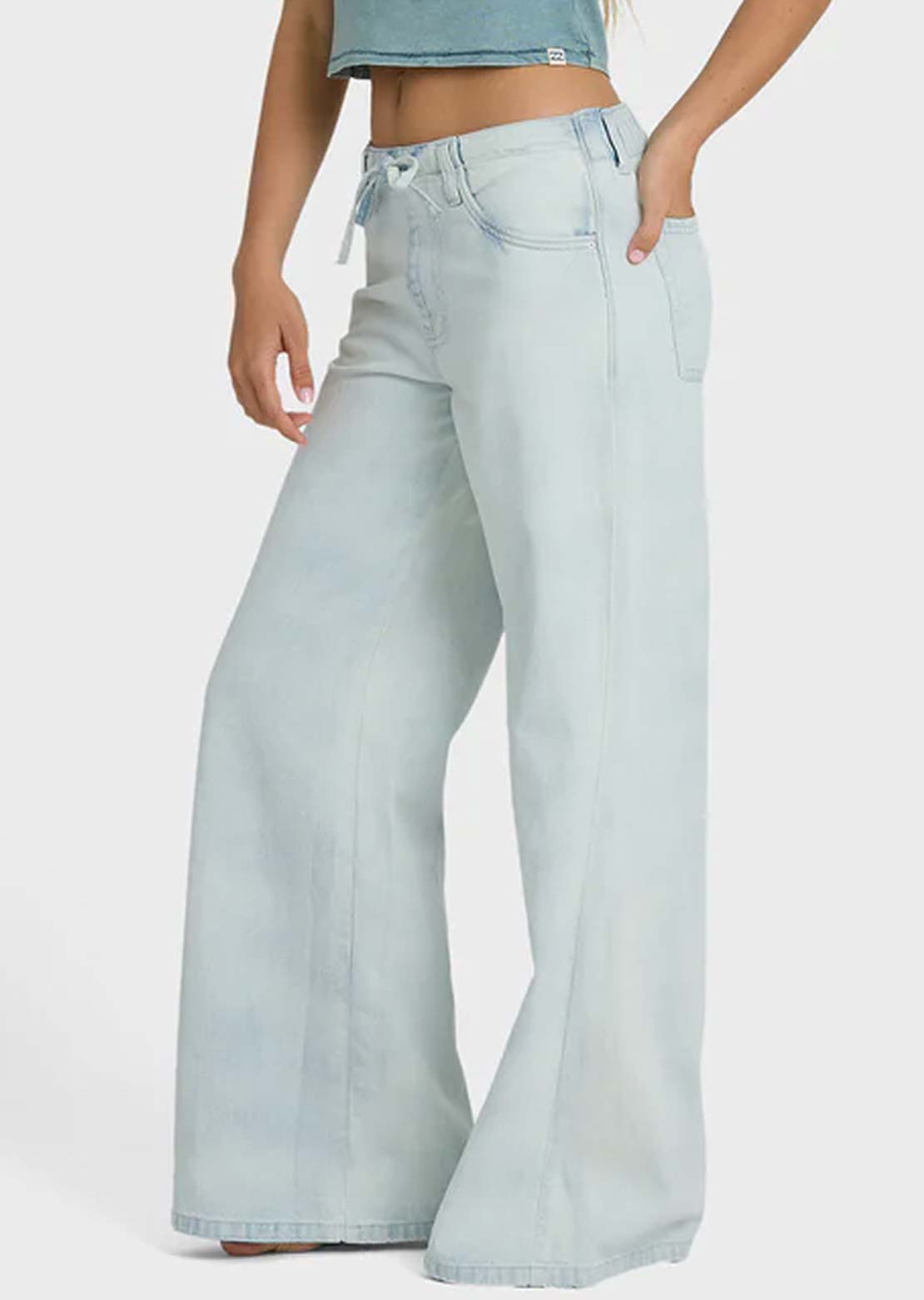 Billabong Women's Jade Saltwashed Elastic Pants Blue Mist