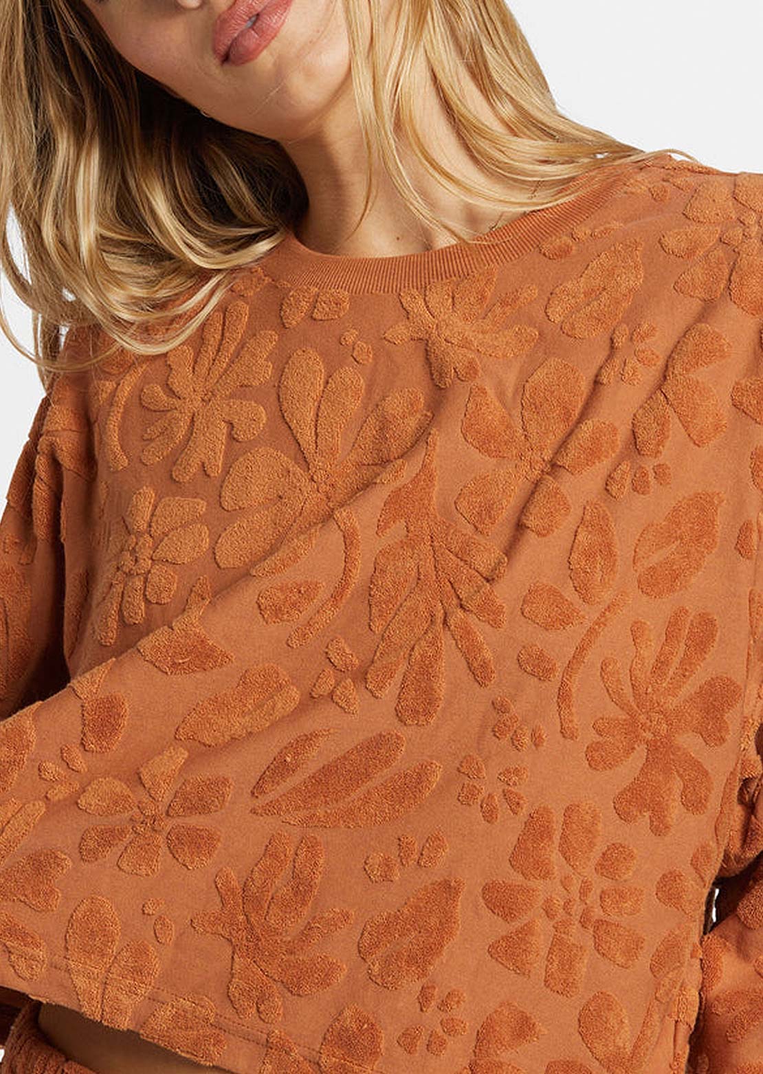 Billabong Women's Loosen Up Crew Fleece Toffee