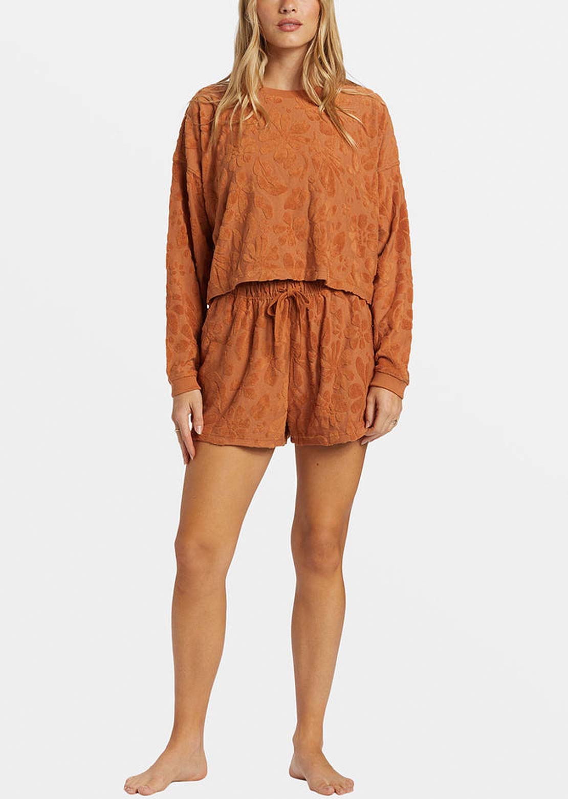 Billabong Women's Loosen Up Crew Fleece Toffee