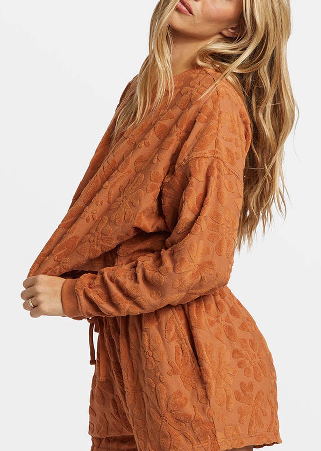 Billabong Women's Loosen Up Crew Fleece Toffee