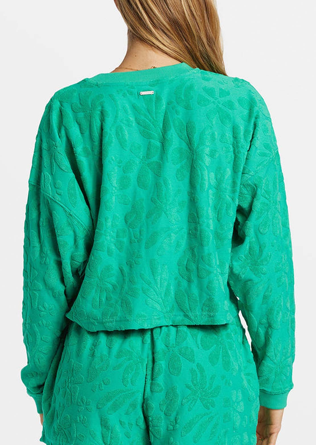 Billabong Women's Loosen Up Crew Fleece Tropical Green