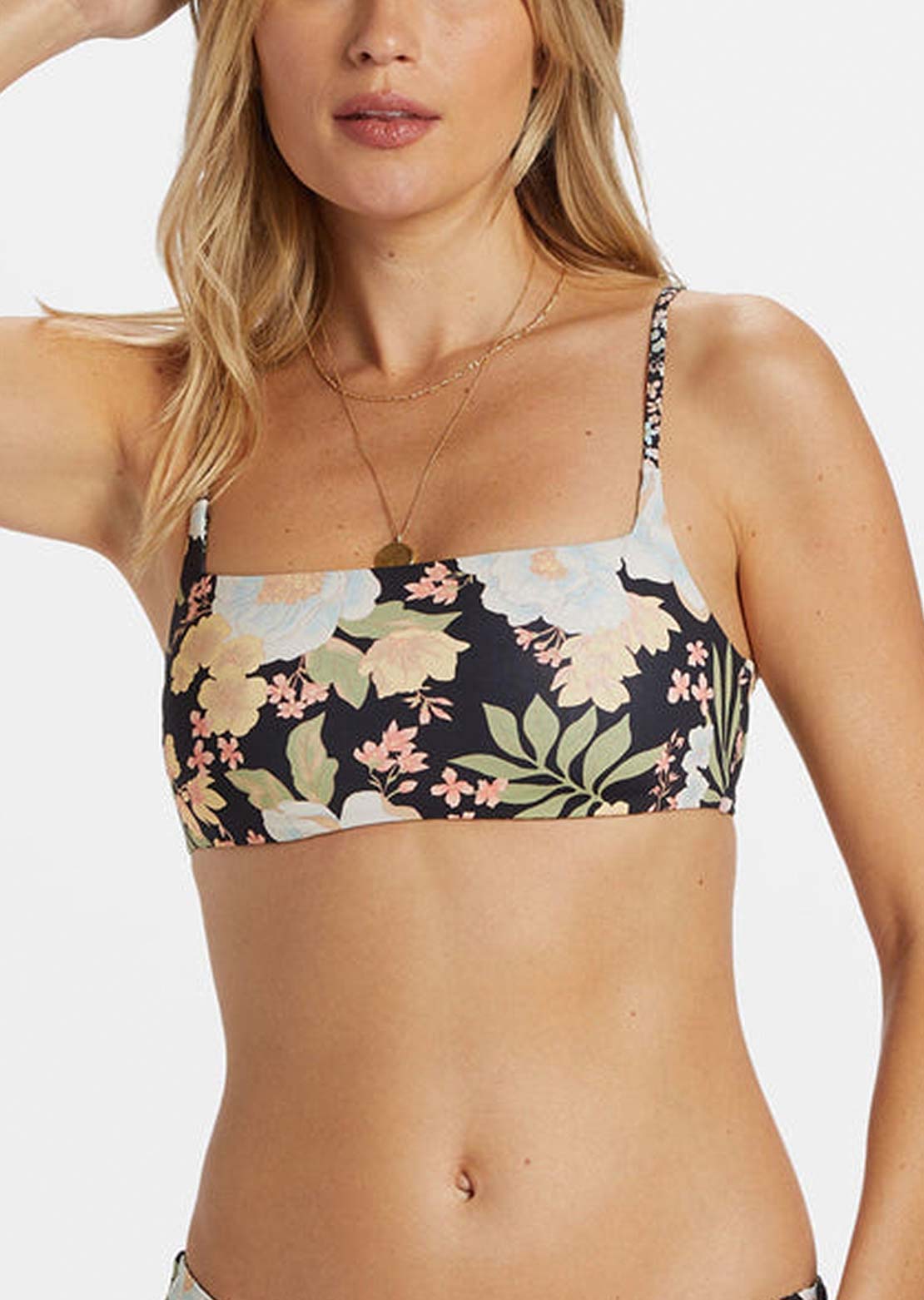 Billabong Women's Lost Cove Rev Zoe Crop Bikini Top Multi