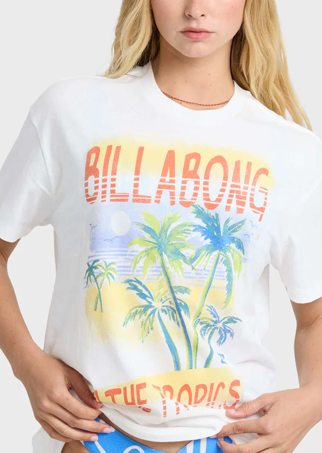 Billabong Women's Lush Escape T-Shirt Salt Crystal