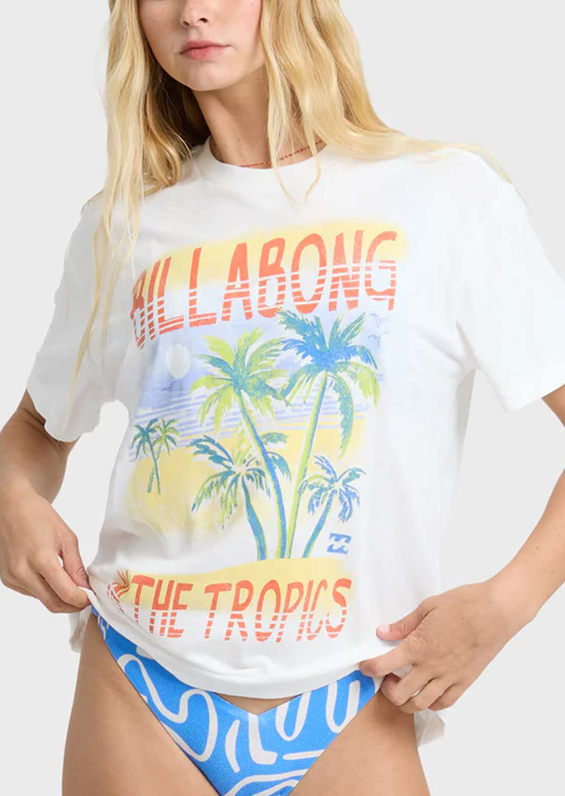 Billabong Women's Lush Escape T-Shirt Salt Crystal