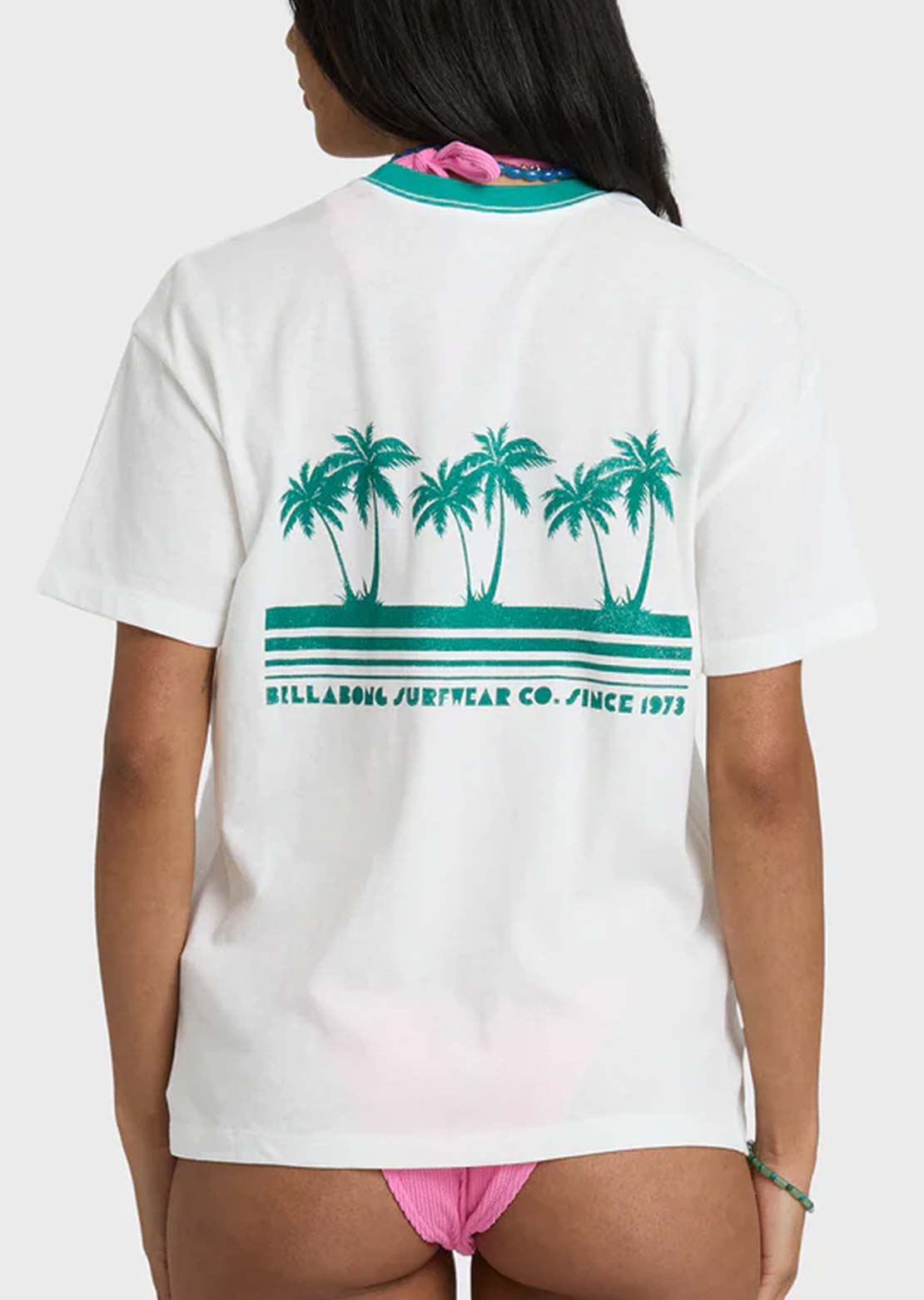 Billabong Women's My Beach Club T-Shirt Salt Crystal
