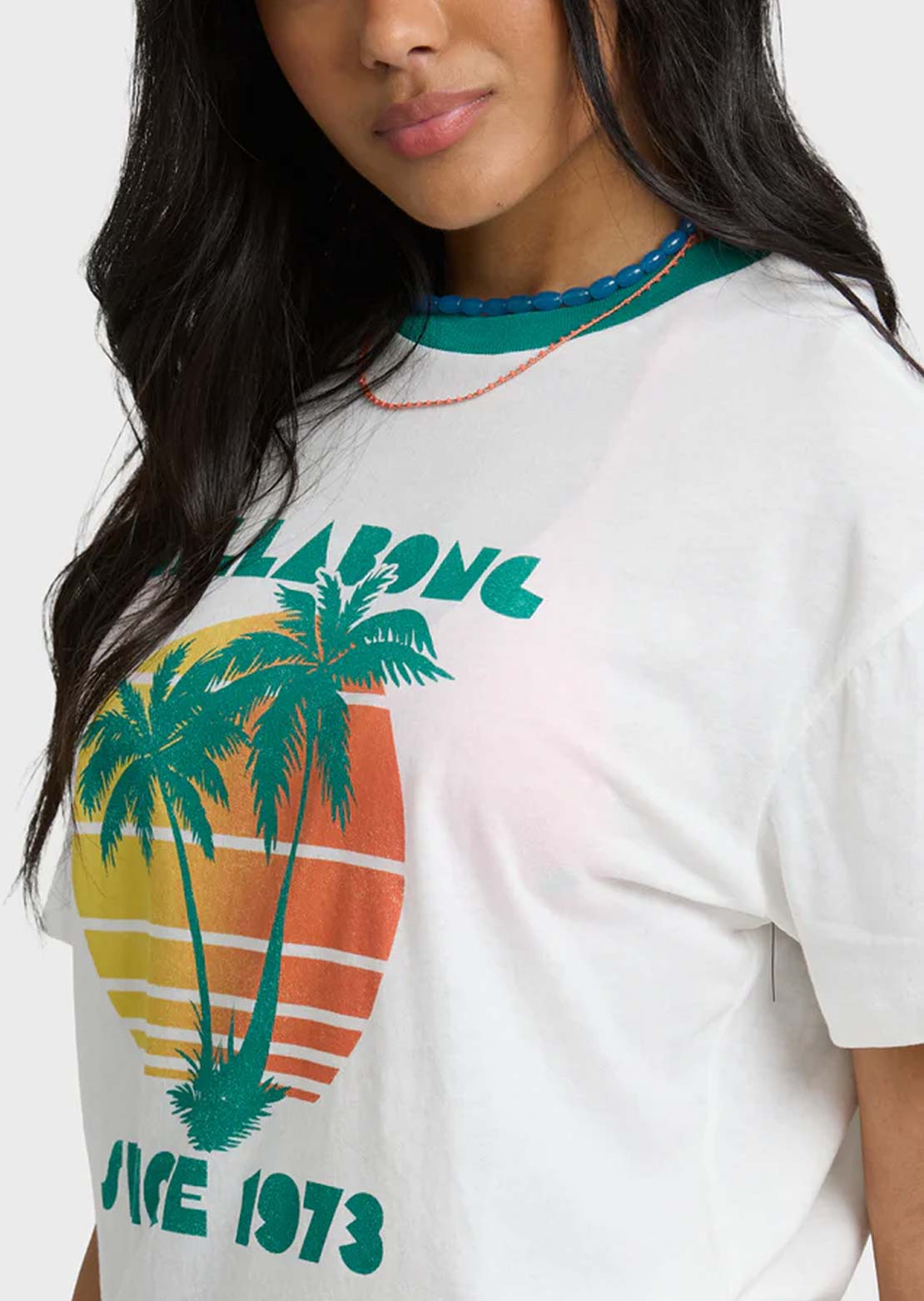 Billabong Women's My Beach Club T-Shirt Salt Crystal