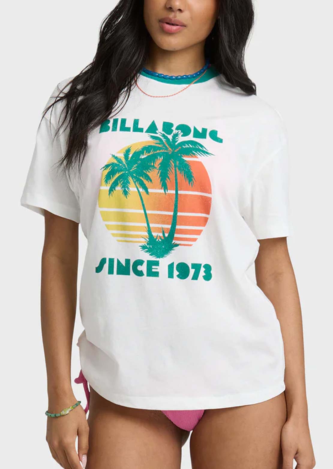 Billabong Women's My Beach Club T-Shirt Salt Crystal