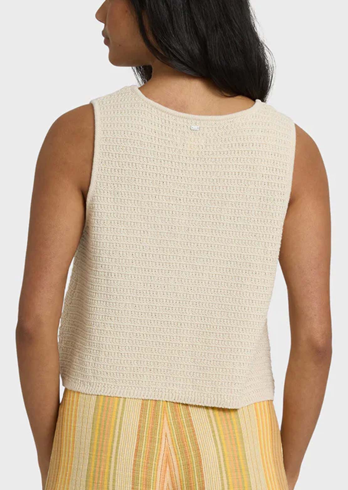 Billabong Women's Need Now Sweater Tank White Cap