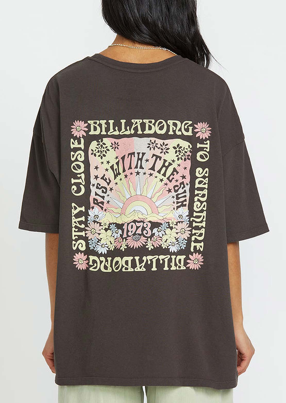 Billabong Women&#39;s Out Until Dawn T-Shirt Black