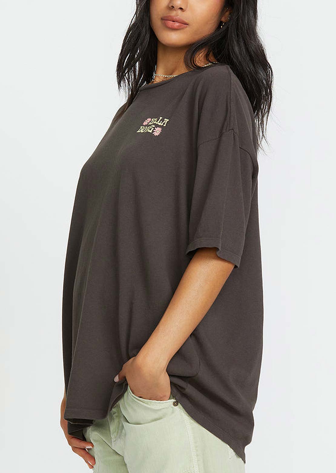 Billabong Women&#39;s Out Until Dawn T-Shirt Black