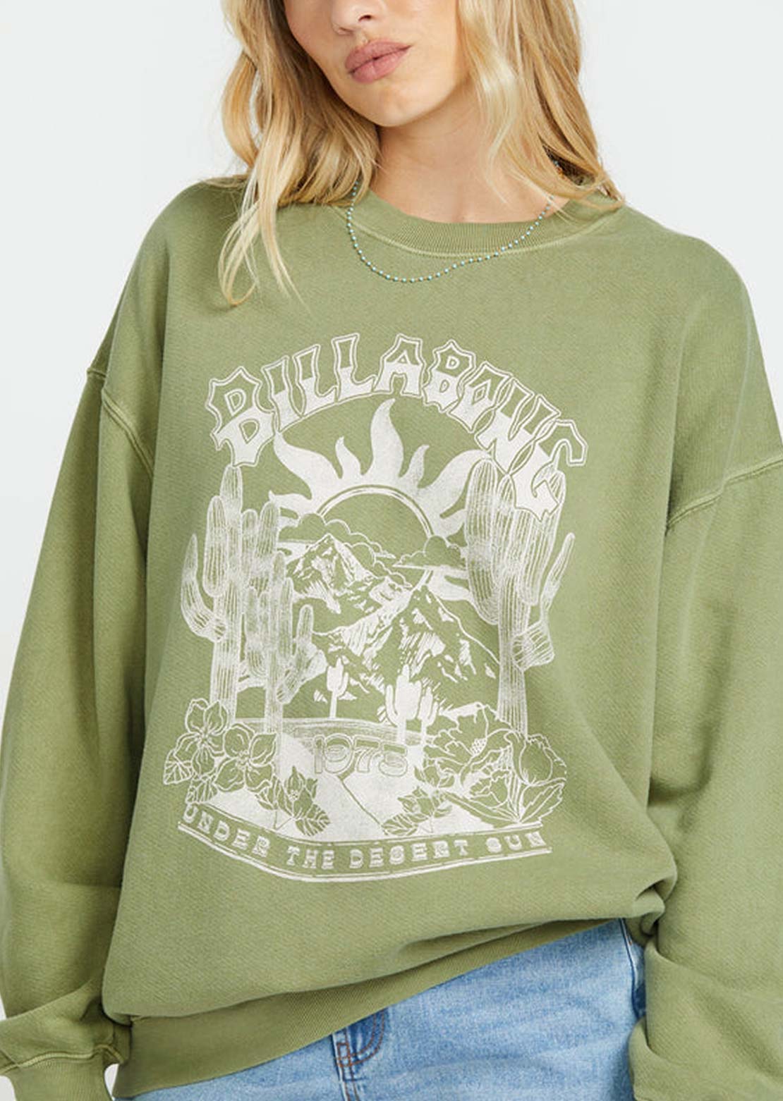 Billabong Women&#39;s Ride In Crew Fleece Avocado