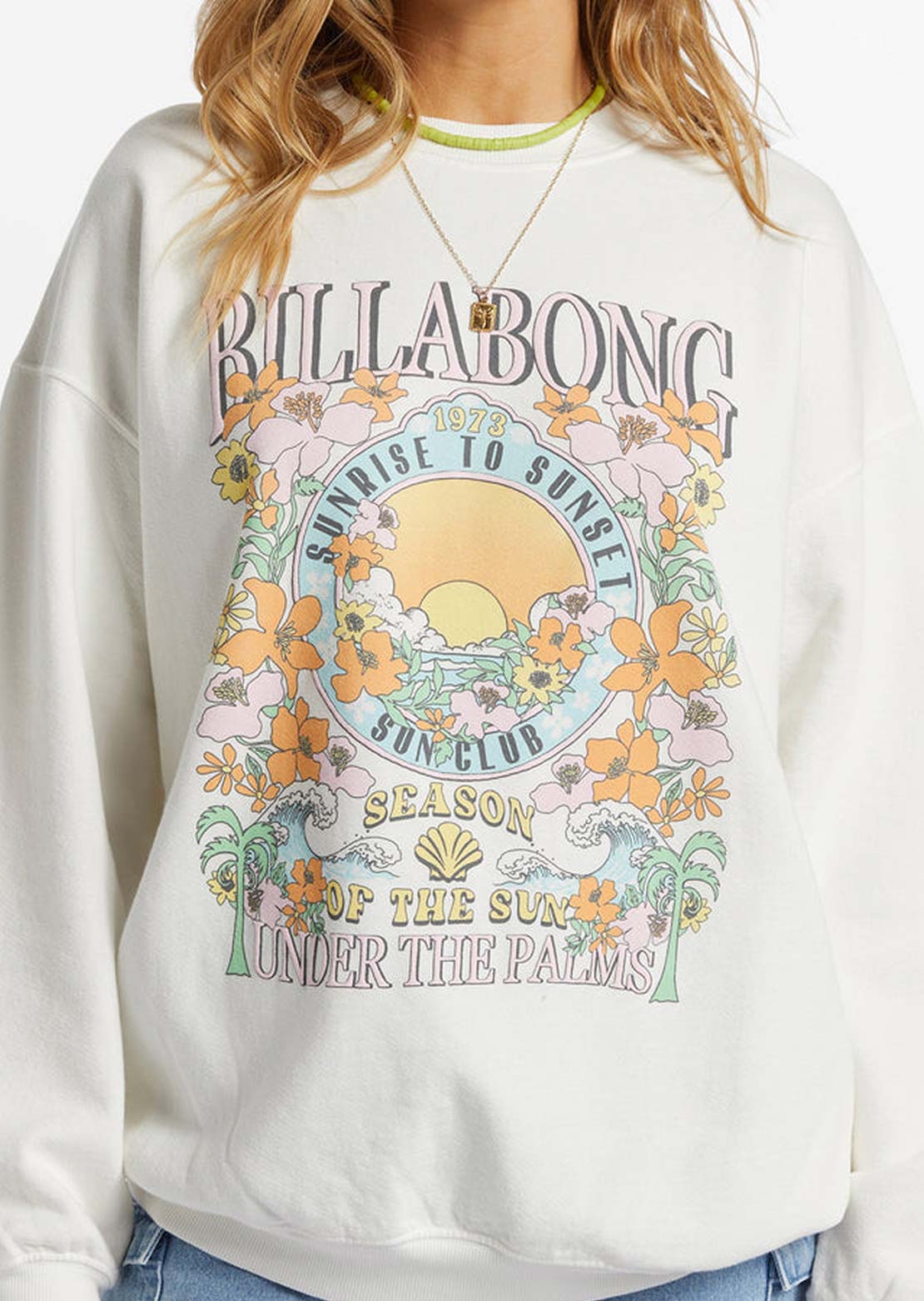 Billabong Women&#39;s Ride In Pullover Salt Crystal
