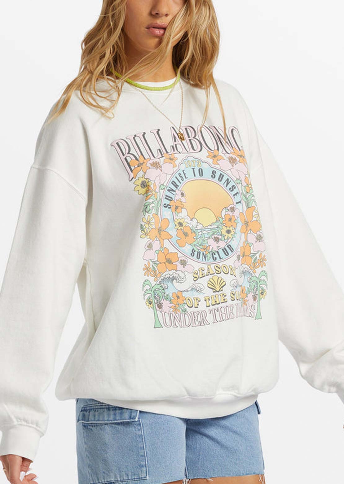 Billabong Women&#39;s Ride In Pullover Salt Crystal