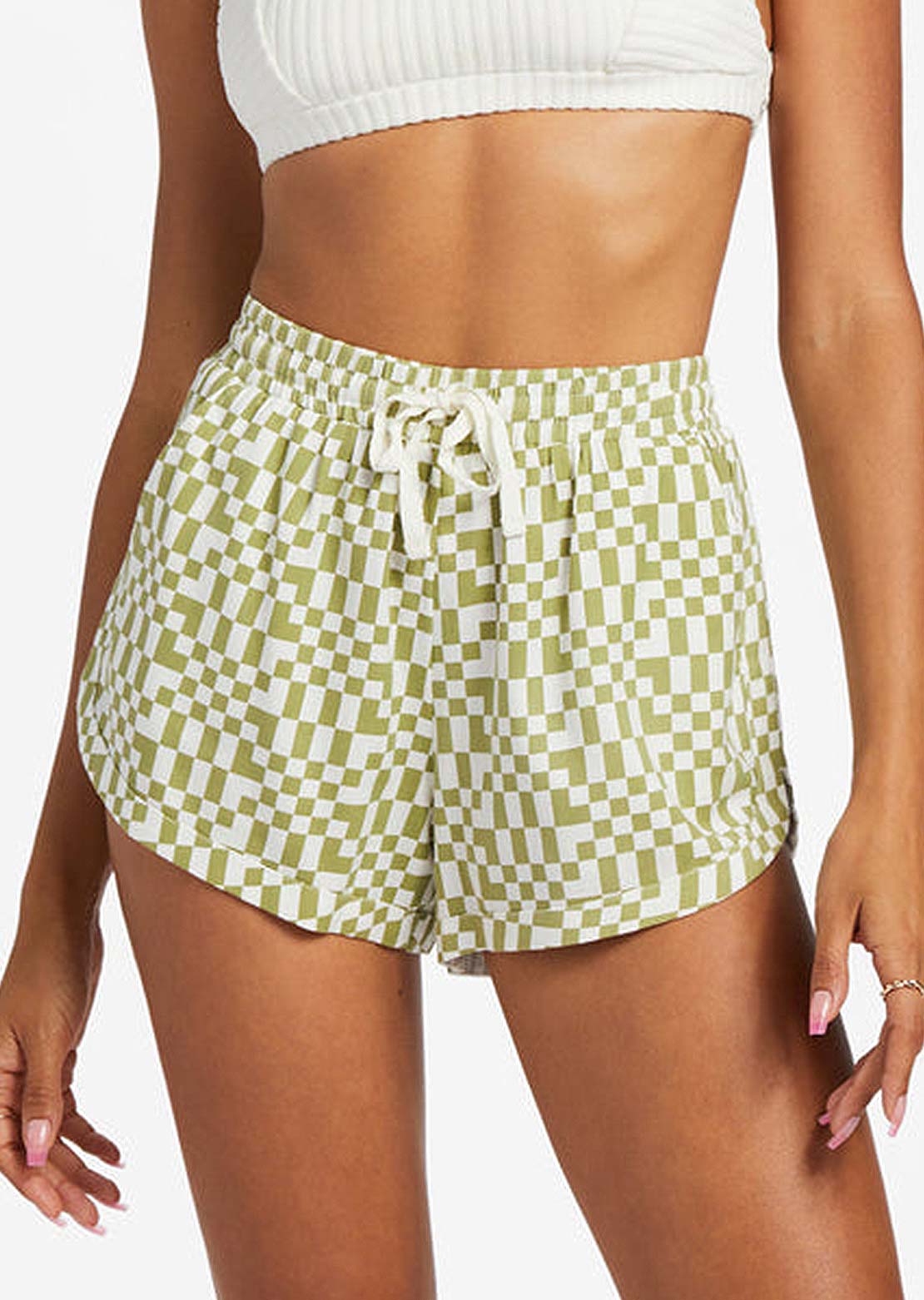 Billabong Women's Road Trippin Print Shorts Avocado