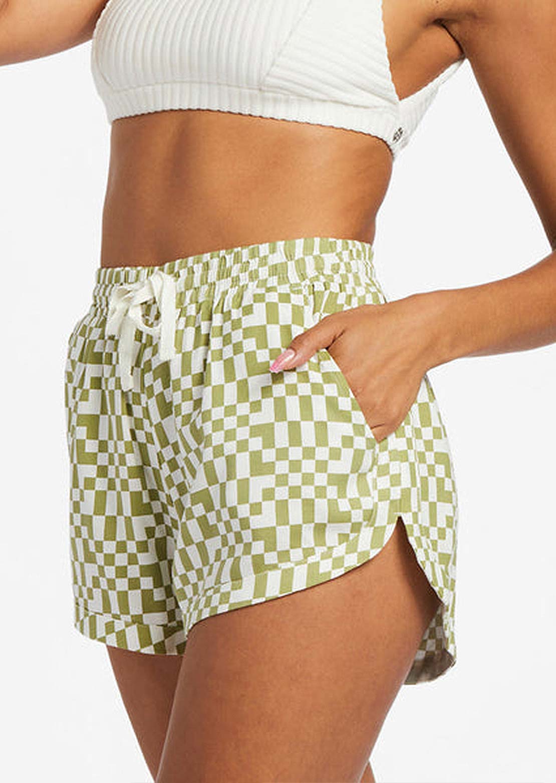 Billabong Women's Road Trippin Print Shorts Avocado