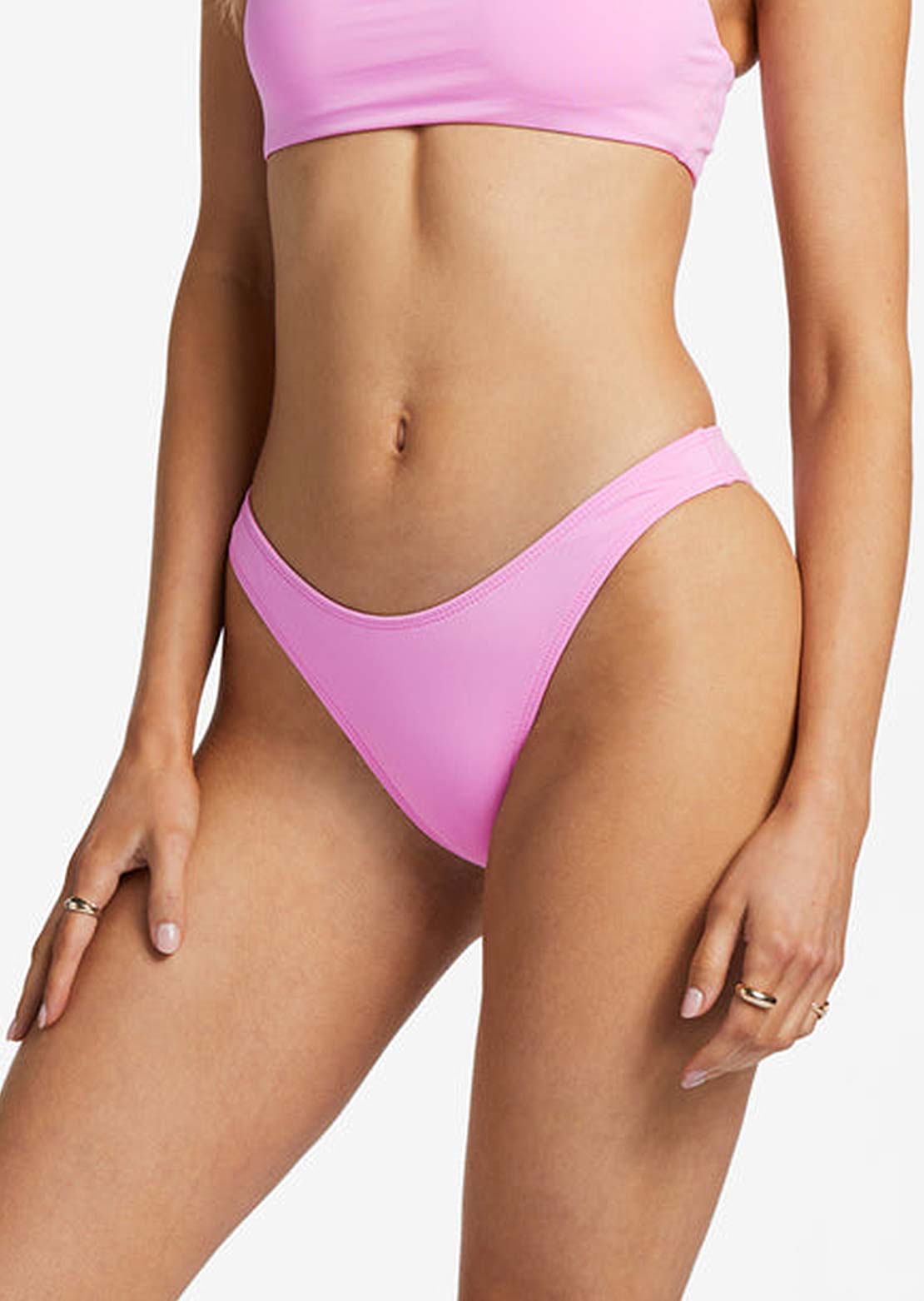Billabong Women's Sol Searcher Hike Bikini Bottom Pink Trails