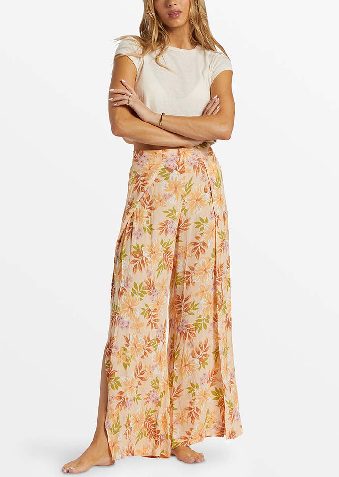 Billabong Women's Split Spirit Pants Peach Whip