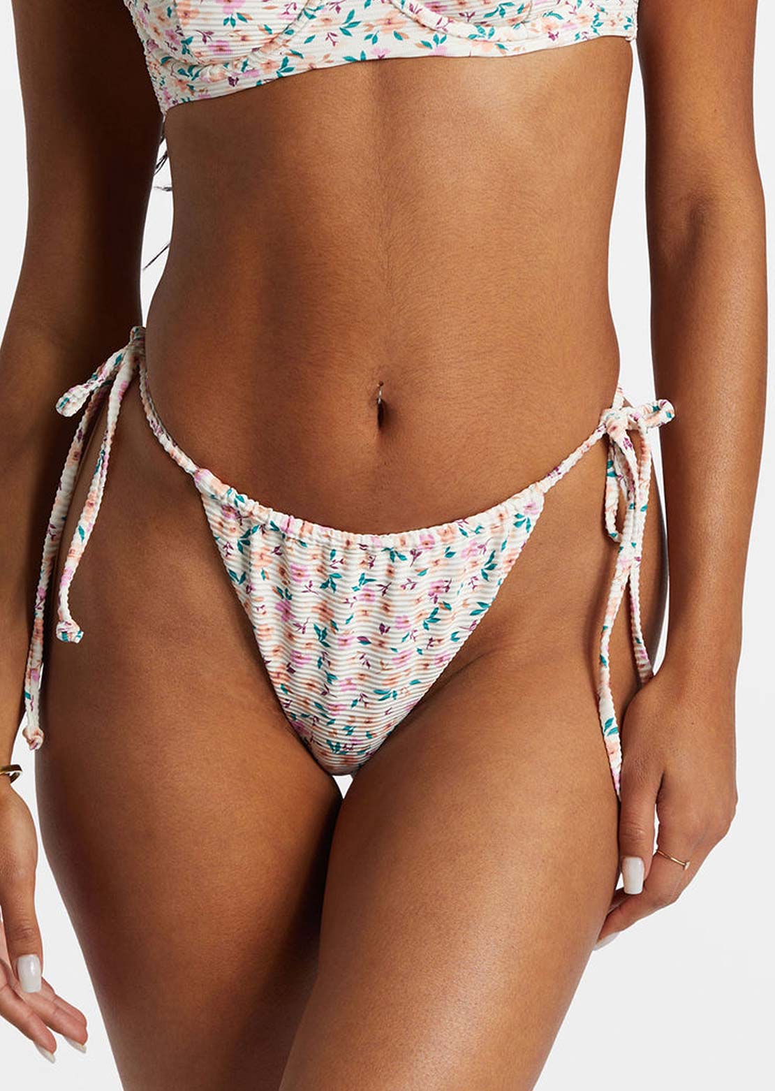 Billabong Women's Stuck On You Tanlines Bells Pa Bikini Bottom Multi