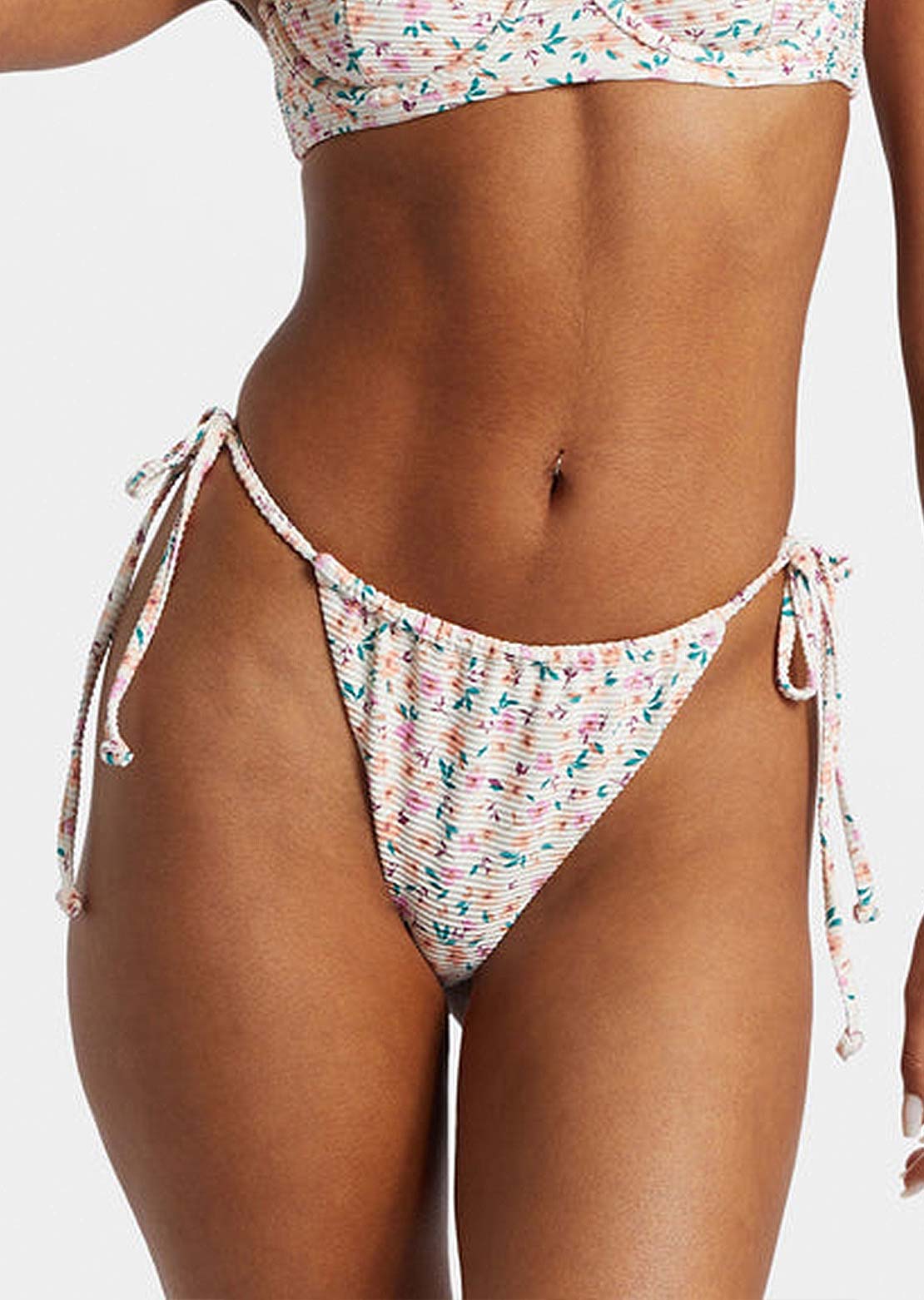 Billabong Women's Stuck On You Tanlines Bells Pa Bikini Bottom Multi