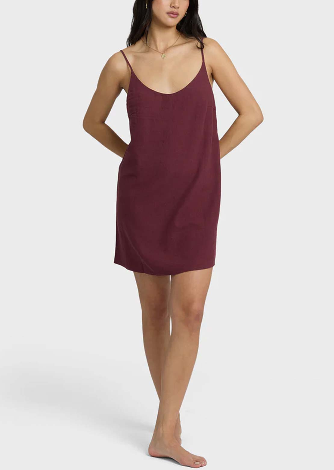 Billabong Women's Summer Love Dress Red Dahlia