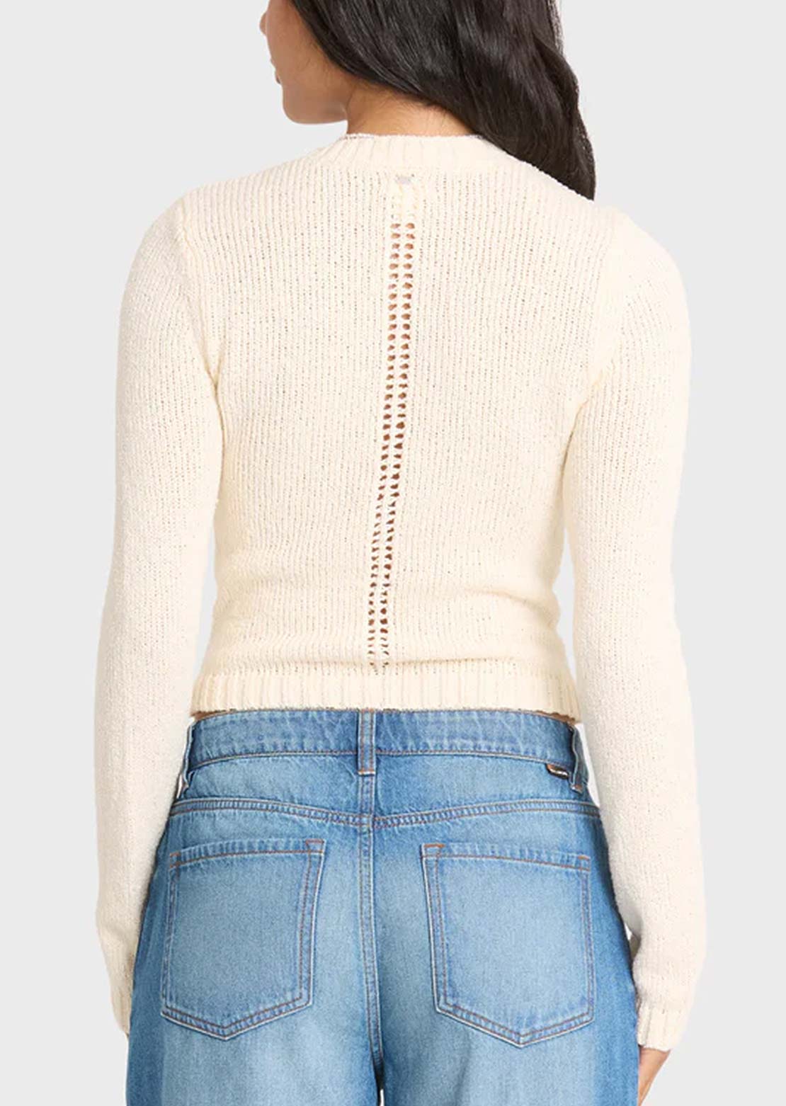 Billabong Women's Sweet Clare Sweater White Cap