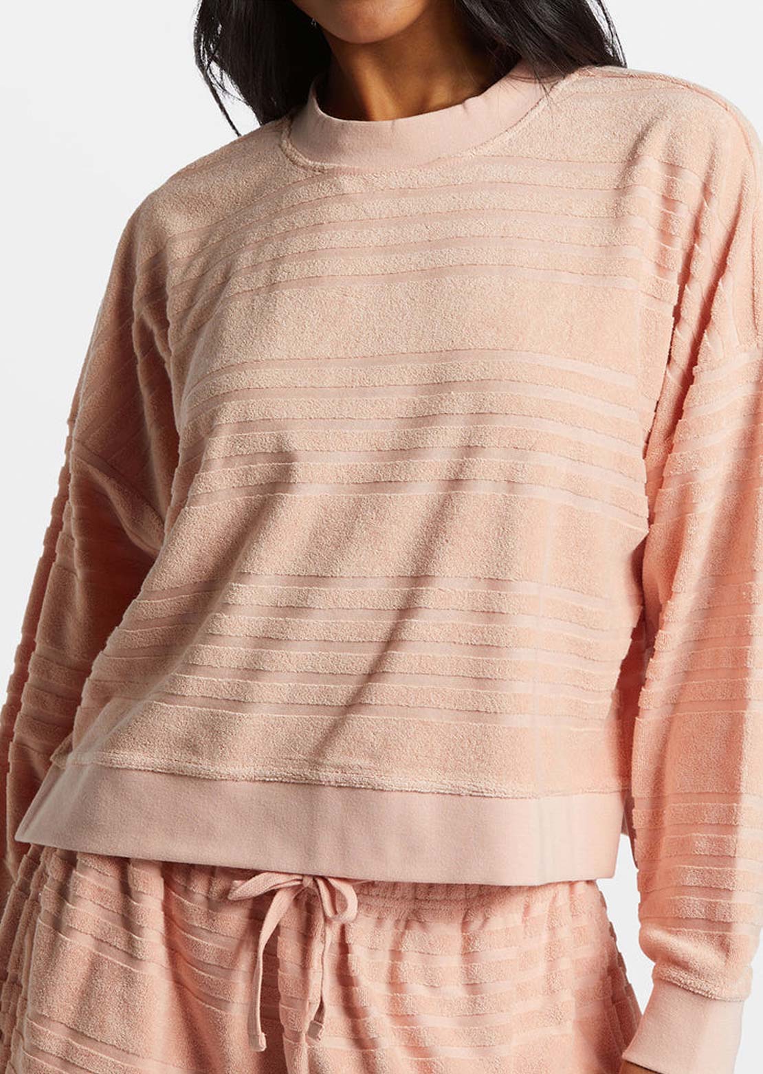 Billabong Women's Tempo Crew Fleece Dusty Peach