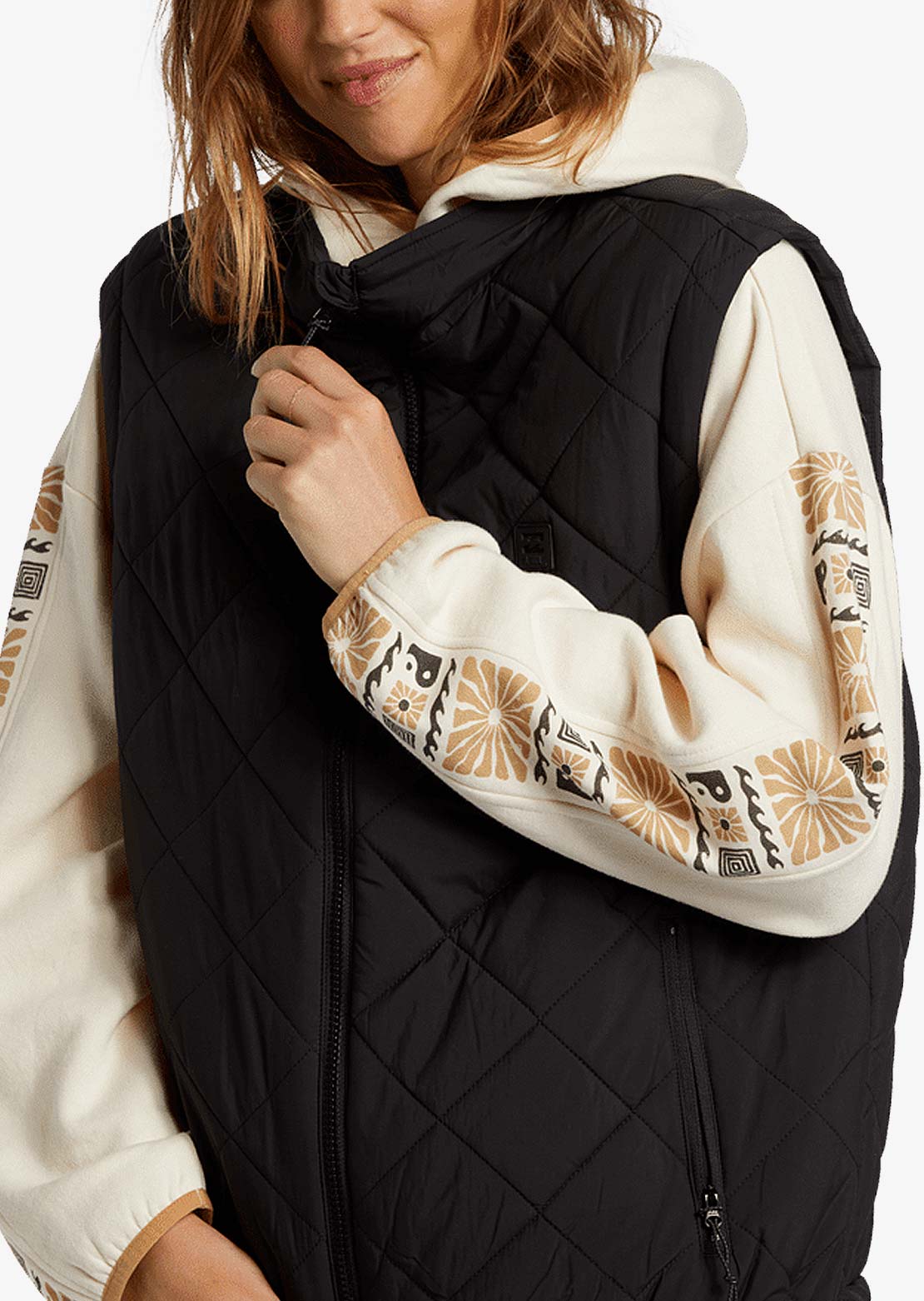 Billabong Women&#39;s Transport Puffer Vest Black