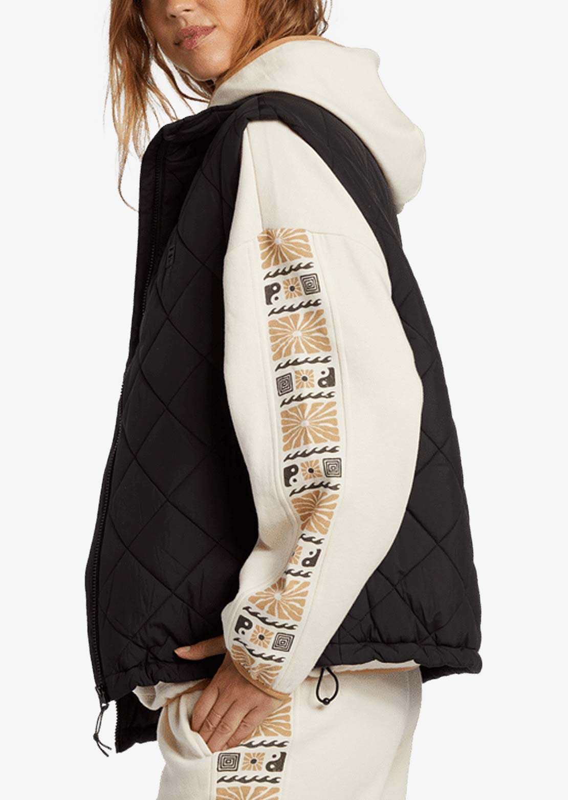 Billabong Women&#39;s Transport Puffer Vest Black