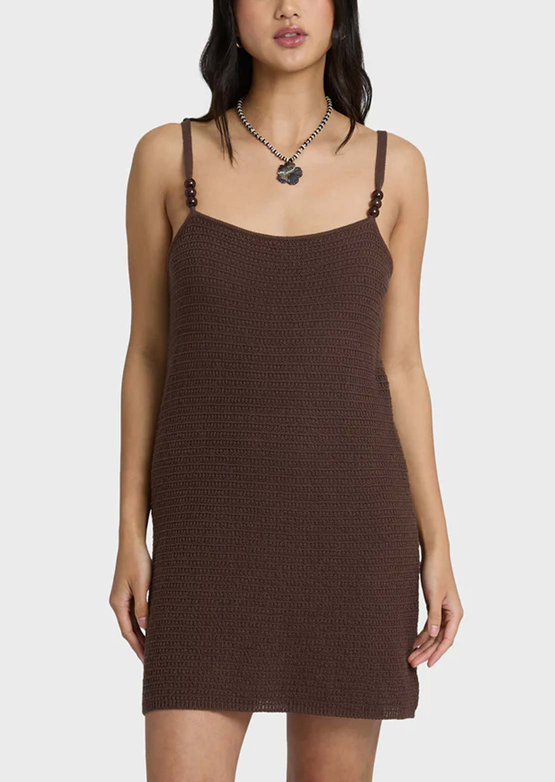 Billabong Women's You Stunner Knit Mini Dress Teak