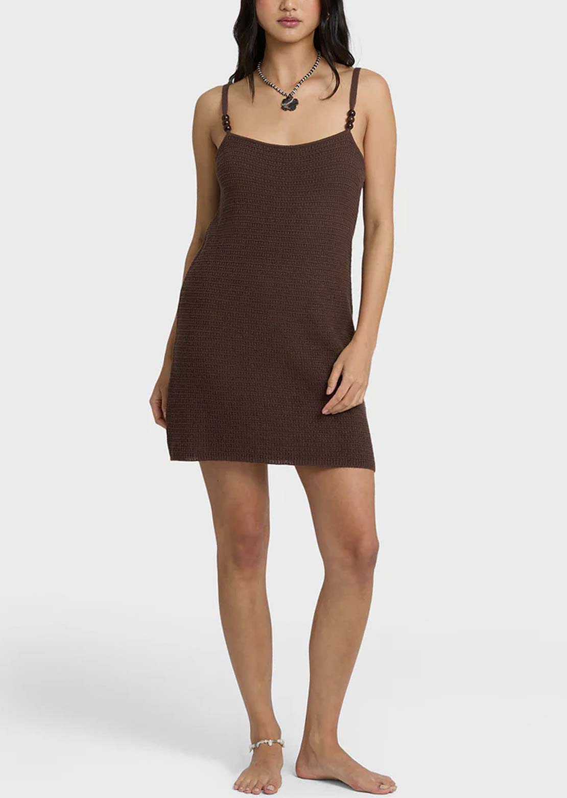Billabong Women's You Stunner Knit Mini Dress Teak