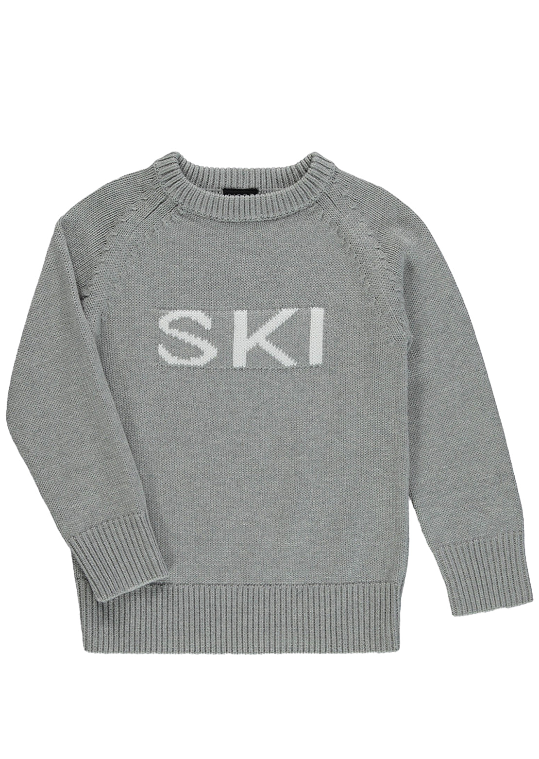 Birdz Toddler Knit Ski Pullover Marl Grey