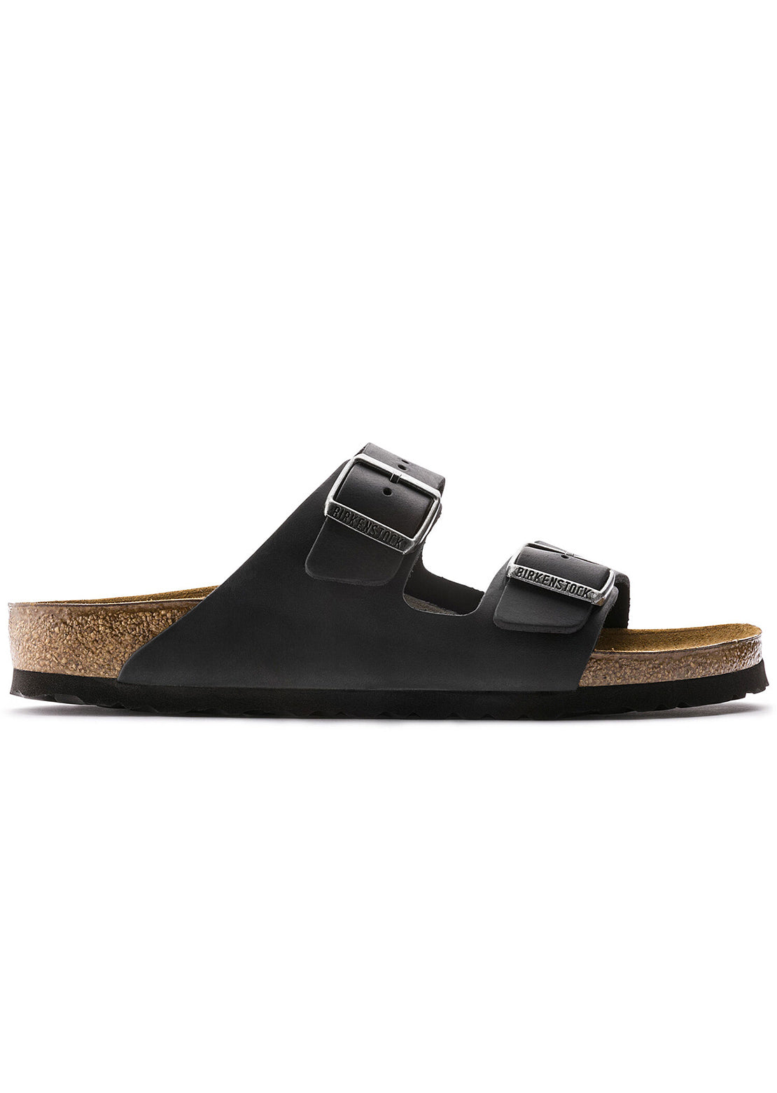 Birkenstock Arizona Oiled Leather Narrow Sandals Black