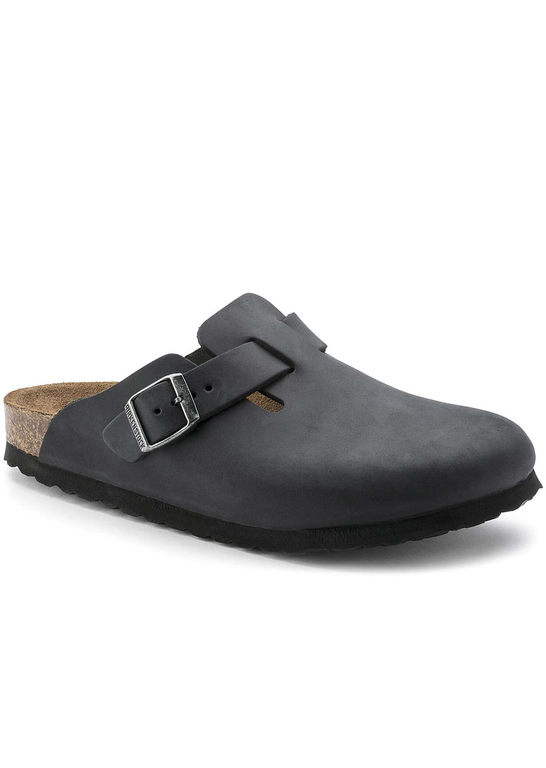 Birkenstock Boston Oiled Leather Narrow Sandals Black