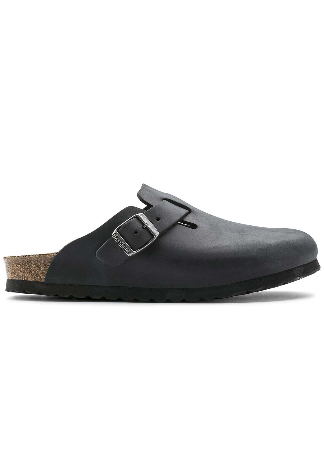 Birkenstock Boston Oiled Leather Narrow Sandals Black