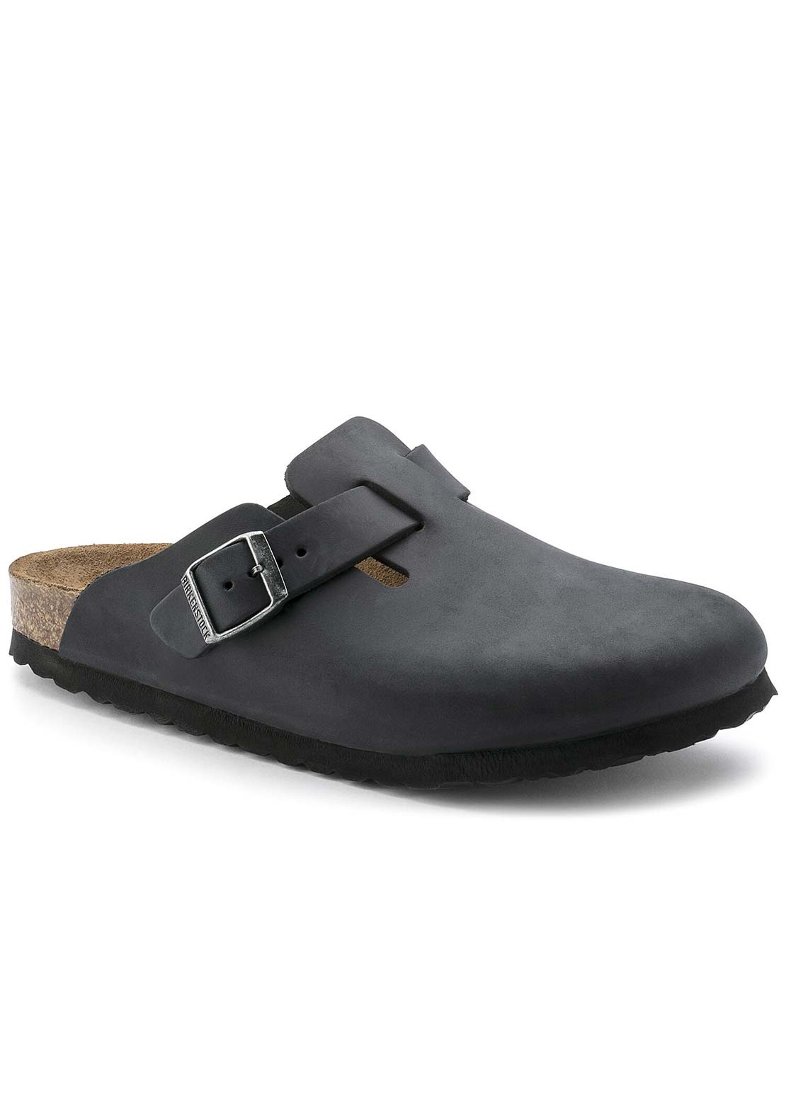 Birkenstock Boston Oiled Leather Sandals Black