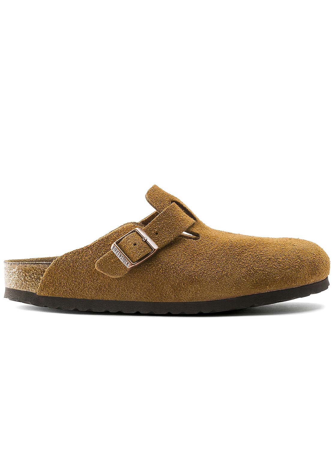 Birkenstock Boston Soft Suede Narrow Footbed Sandals Mink