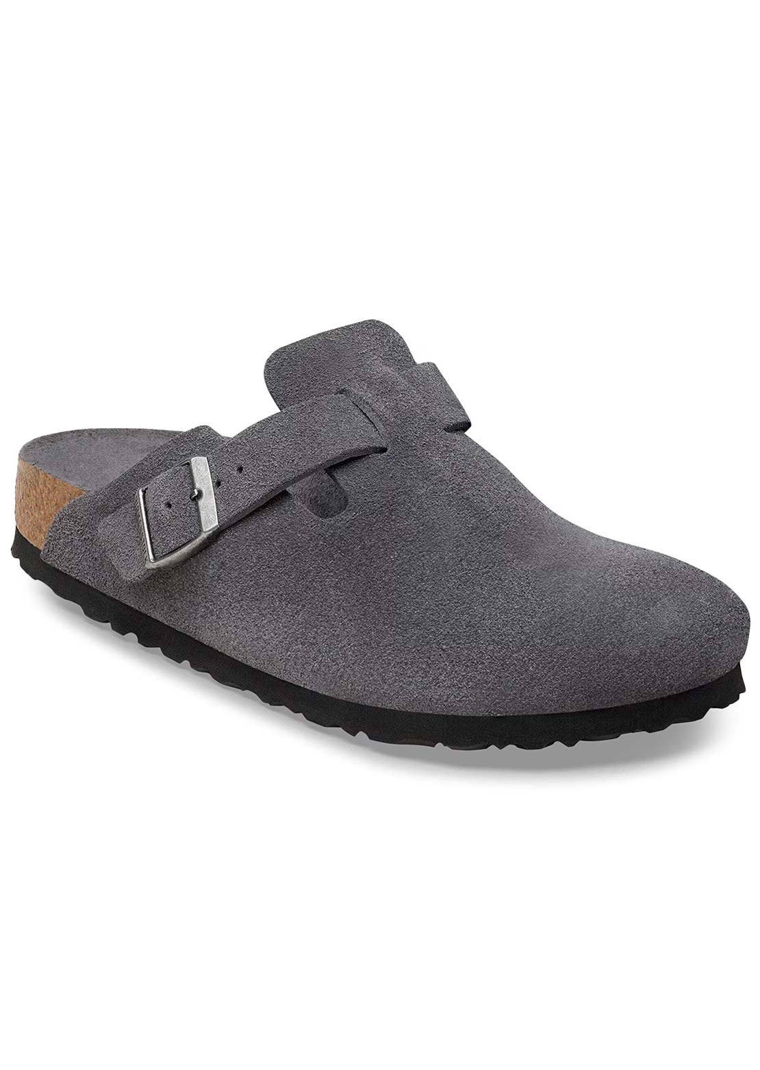 Birkenstock Men's Boston Soft Footbed Suede Regular Sandals