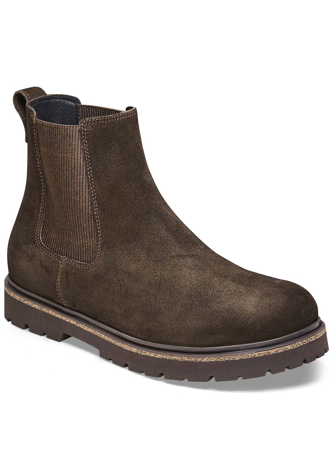 Birkenstock Men's Highwood Slip On Suede Leather Boots Mocha